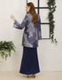 BAJU KURUNG PAHANG MODEN AVERY (NAVY BLUE)